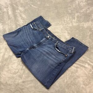 Levi's 502 Mens Jeans 48x30 (48x26) Blue Regular Fit Straight‎ Leg Denim Pants